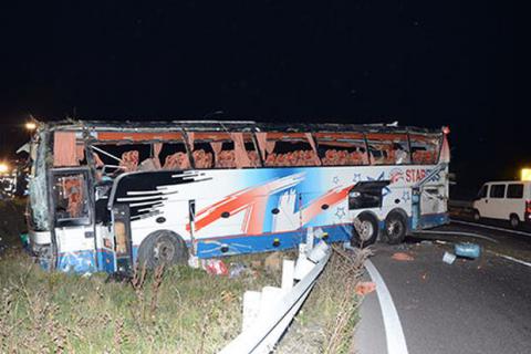 Під Віднем перекинувся український автобус: 11 постраждалих