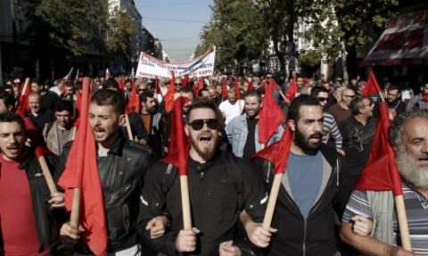 Грандіозний мітинг проти політики уряду проходить в Афінах