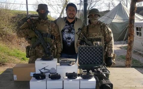 Притула привіз українським бійцям "пасочки"