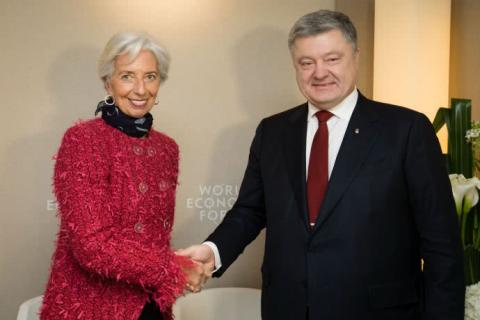 Порошенко після зустрічі з Лагард: Україна продовжуватиме співпрацю з МВФ