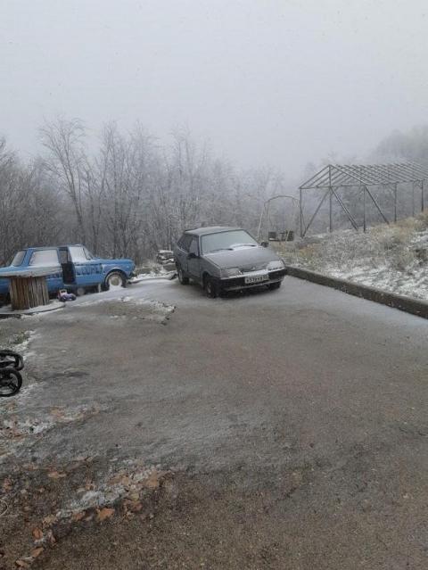В Криму випав перший сніг, – з’явилися перші фото засніженого півострова