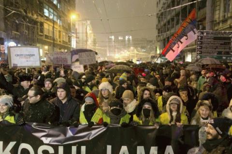 Тисячі сербів протестували у Белграді проти президента Вучича