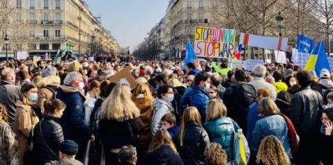 У Франції пройшли багатотисячні мітинги на підтримку України