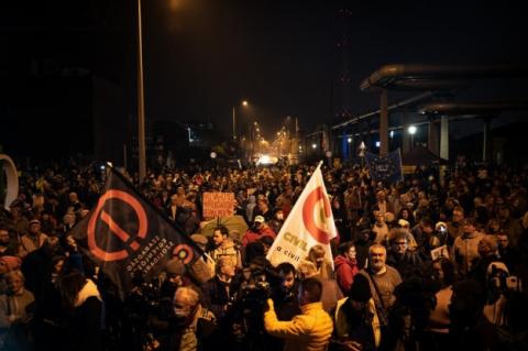 У Будапешті - мітинг проти пропаганди Орбана з проукраїнськими гаслами