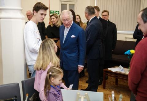 Британський король відкрив у Лондоні центр для українських біженців