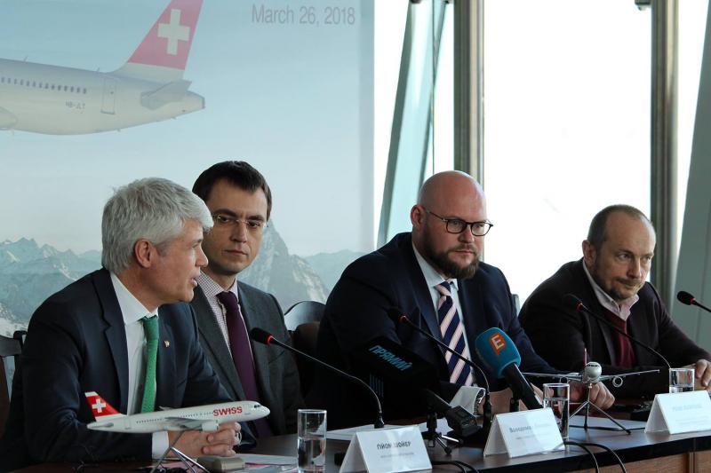 Володимир Омелян привітав Swiss international Airlines з відновленням рейсів Київ-Цюріх Володимир Омелян привітав Swiss international Airlines з відновленням рейсів Київ-Цюріх