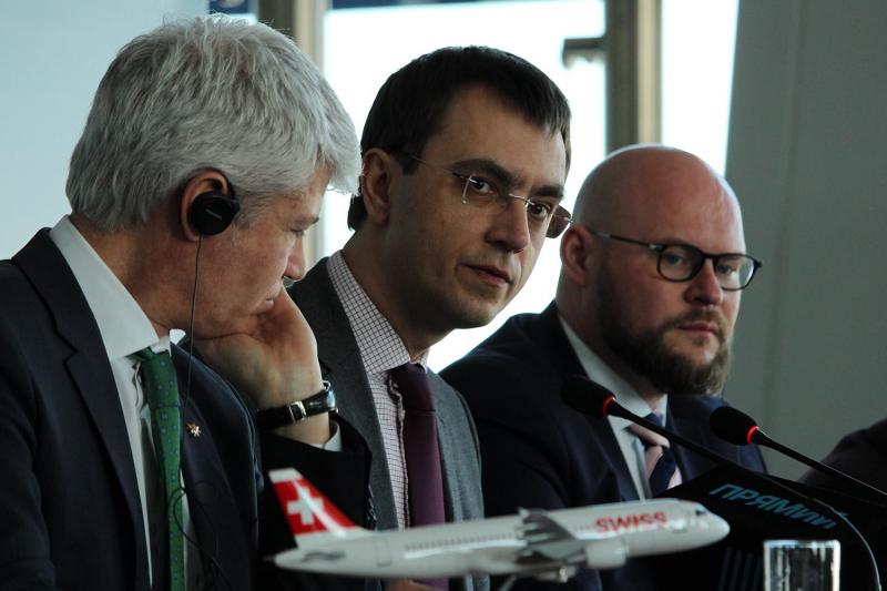 Володимир Омелян привітав Swiss international Airlines з відновленням рейсів Київ-Цюріх Володимир Омелян привітав Swiss international Airlines з відновленням рейсів Київ-Цюріх