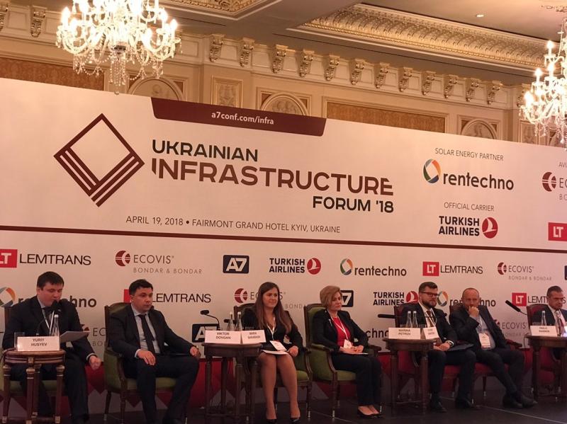 19 квітня 2018 року заступник Міністра інфраструктури з питань європейської інтеграції Віктор Довгань взяв участь в Українському інфраструктурному форумі 2018