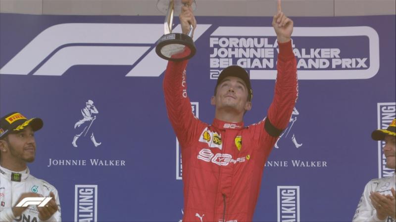 Пілот Формули-1 Шарль Леклер з Монако виграв Гран-прі Бельгії