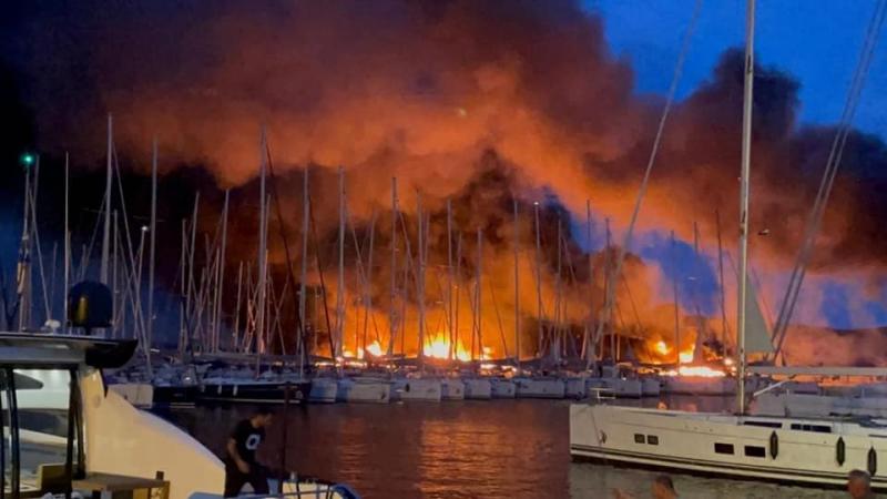 Пожежа на пристані в Хорватії знищила розкішні яхти, збитки сягнуть мільйонів євро